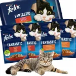 Felix Fantastic kassitoit kana, veise ja k&ouml;&ouml;giviljadega, 4 x 85 g