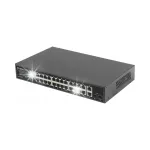 Mitte-liftiga v&otilde;rgul&uuml;liti Lanberg 24x 1Gb PoE+/2x Gb, 2x SFP, paigaldatav 19" kappi