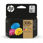 HP 308e XL tindikassett, CMY, Envy 6110e/6120e/6122e/6130e
