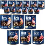 BRIT BY NATURE t&auml;iskasvanud koerte teraviljavaba konservtoit, erinevad maitsed, 18 x 800 g