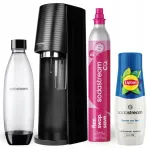 SodaStream TERRA must gaasiseade 1 l pudeli ja Lipton Ice Tea Lemon siirupiga