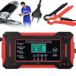 Automaatne akulaadija LCD-ekraaniga, 12V 6A