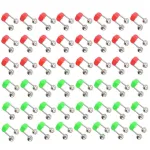 Kalap&uuml;&uuml;gi kellukesed, 50 tk, punased ja rohelised, 4,5 cm