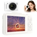 Digitaalne kaamera H16 4K 48 MP 16x suum valge 32 GB kaardiga