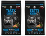 Steriliseeritud kassidele m&otilde;eldud toit Biofeed Tasty l&otilde;hega, 2 x 1,5 kg