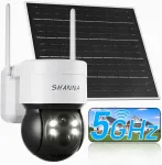V&auml;ljas WiFi kaamera SHANNA 2K 4MP, 360&deg; PTZ, p&auml;ikeseenergia, IP66, 5G/2.4G