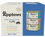 Niiske kassitoit Applaws kalaga aspikus, 12 x 70 g