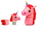 16 GB roosa &uuml;ksariku kujuline USB m&auml;lupulk