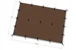 Tarp DD Hammocks XL 4,5x3 m, coyote pruun, UV50+