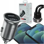SWISSTEN autolaadija, 2x USB, 24W