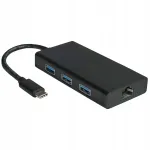USB-C v&otilde;rgundusadapter 3x USB 3.2 pesaga