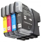Brother LC980, LC985, LC1100 tindikassetid, 4 tk, sobivad DCP-J125, J140W, DCP-J315W, J415, 515