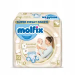 M&auml;hkmed Molfix Pure&Soft Mini 2, 3-6 kg, 74 tk