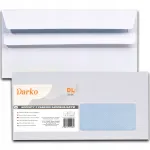 Valged &uuml;mbrikud aknaga, 25 tk, DARKO, kleepuvad, 110x220 mm