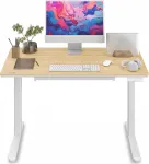 Reguleeritava k&otilde;rgusega kirjutuslaud 120x60 cm bambusest lauaplaadiga, SENSE7