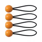 4 tk elastsed kinnituskummid pallidega, 4 mm, 15 cm, korduvkasutatavad