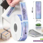 Kleepuvad sildid B3 ja Phomemo Q30 D30 12x40 printeritele