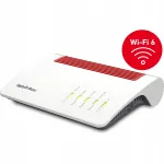 Juhtmevaba ruuter AVM Fritz!Box 7590 AX, Wi-Fi 6, kahe sagedusalaga, gigabit Ethernet
