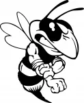 Autokleebis &bdquo;BEE hornet&ldquo; s&otilde;dalane, 20 x 16,4 cm, taustata