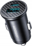 JOYROOM auto laadija, 15W, USB-C ja USB-A pordid