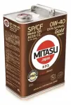 Mootori&otilde;li MITASU GOLD PAO Plus SP/CF 0W-40, 100% s&uuml;nteetiline, 4 l