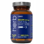 HERB SELEENIUM L-SELENOMETHIONINE 200&micro;g, TSINK 15mg toidulisand, 100 kapslit