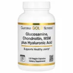 Toidulisand California Gold Nutrition gl&uuml;kosamiini, kondroitiini, MSM-i ja h&uuml;aluroonhappega