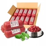 K&uuml;lmutatud veise- ja kalkuniliha koertele, 10 kg, BARF, Dyzio