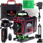 Ristlaser 360&deg; MAPOWER, roheline kiir