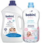 Pesugeel BOBINI Family 2,5 l ja h&uuml;poallergeenne loputusvedelik 1,8 l, komplekt