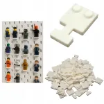 IKEA Skadis laualaudade hoidikud mini LEGO figuuridele, 70 tk, valge