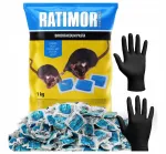 N&auml;riliste m&uuml;rk Ratimor Blue 1 kg koos kindadega