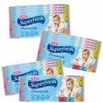 Niisked Superfresh beebide n&auml;tsud rukkililledega, 12 x 72 tk