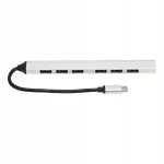 USB-C jaotur, 7 pesa, 5,0 Gb/s, alumiinium