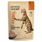 Prima Cat m&auml;rg kassitoit steriliseeritud kassidele kalkunilihaga kastmes, 85 g