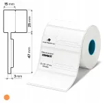 Iselatuvad termosed sildid Niimbot K3, 25x30+47 mm, 900 tk