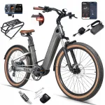 Elektriline jalgratas Mihogo Air Max, 900W, 48V 19.2Ah, kuni 40 km/h, 200 km, 26", rakendus, GPS