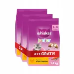 WHISKAS Junior kassitoit kanaga, 1,4 kg + 2+1 kingitus