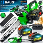 Akutoimeline kettsaag 2x 3,0 Ah akuga, laadija, 14" lint