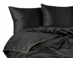 Puuvillane satiinvoodipesu 220x200, must, Premium