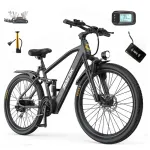 Elektriline jalgratas 26" Aairsk GT900, 250W, 36V 13Ah, 70 km, Shimano 21 k&auml;iku, NFC, must