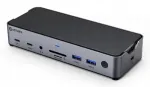 eSTUFF GLB232006 alumiiniumist USB-C 3.2 Gen 1 dokk, must