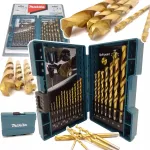 MAKITA metallipuuride komplekt HSS-TIN 19 tk DIN 338 1,5-10 mm