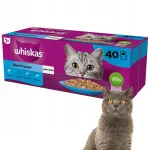 WHISKAS kalamaitsega m&auml;rg kassitoit želees, 40 x 85 g