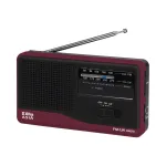 Eltra Asia must FM LW raadiovastuv&otilde;tja patareitoitega, teleskoopantenni ja