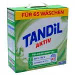 Pesupulber Tandil valgetele riietele, 65 pesukorda, 4,225 kg, saksa