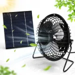 Ventilaator 5W 5V p&auml;ikesepatareiga kanade, kasvuhoonete ja kuuride jaoks