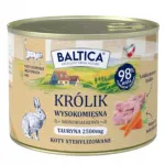 Baltica Rabbit niisktoit kassidele, monoproteiin ja teraviljavaba konserv 185g