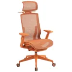 Kontoritool Spacetronik oranž, ergonoomiline, reguleeritav, p&ouml;&ouml;rleva alusega