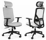 Ergonoomiline kontoritool HIT PU hall reguleeritava peatoega SYNCHRON